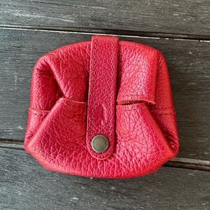 Portland Leather Reba Red Metallic Howler Pouch
